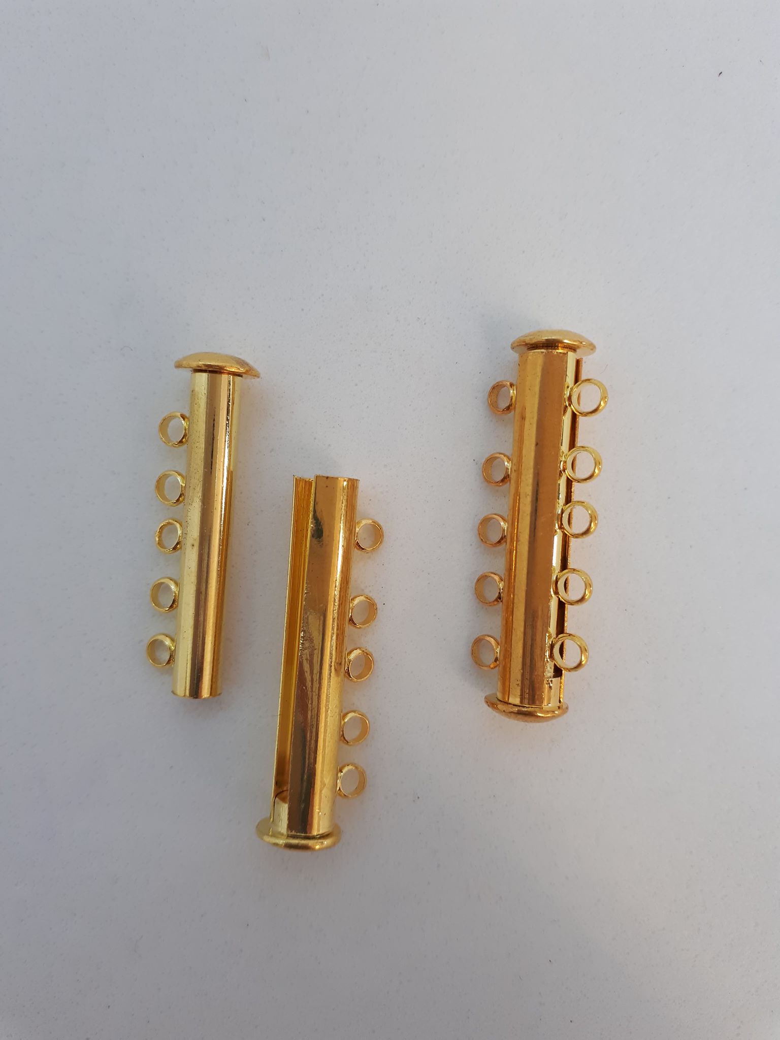 Laag huren baas Slide bar slot – goud – 30mm (5 oogjes) magnetisch – Oleastre