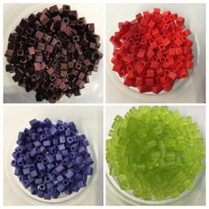 Square beads 4 mm